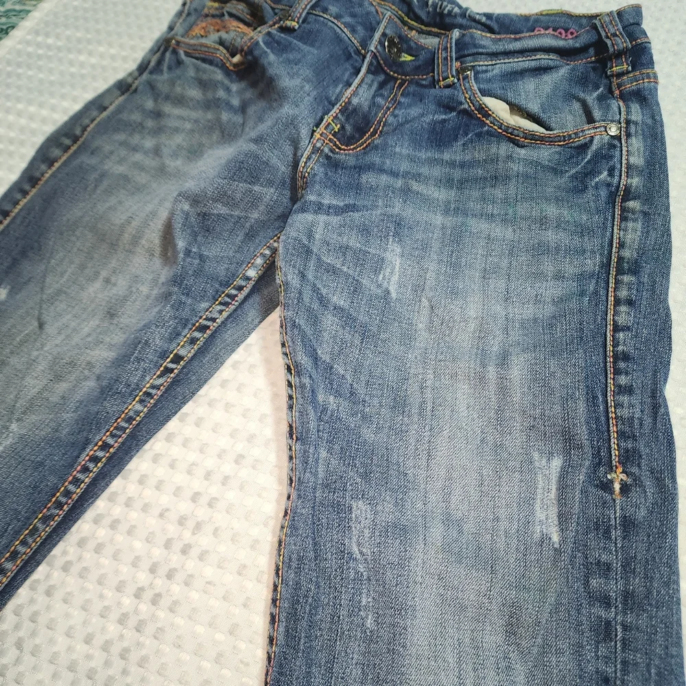 COWGIRL TUFF EUC WOMENS SZ 27 X 33 S109 DENIM BLUE JEANS PANTS - Picture 3 of 10